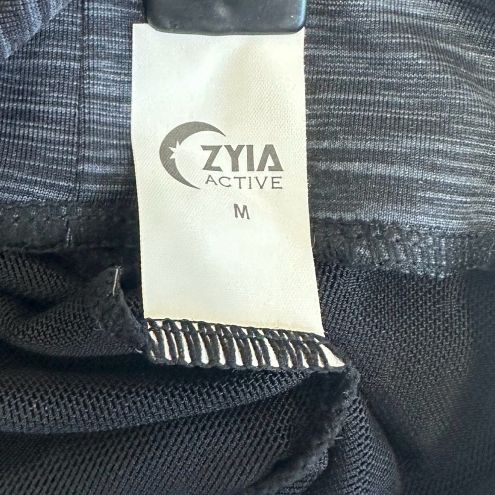 ZYIA Black Mesh Sports Bra & Tank Set - Picture 6 of 6
